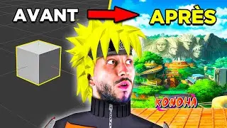 11h pour crée le village KONOHA de NARUTO en 3D