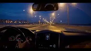 Cadillac TURBO BLS drive Russia Saint - Petersburg POV Разбитые дороги