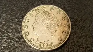 Никель с изображением головы Свободы (V) 1883 года &mdash; без центов