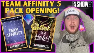 MULTIPLE 90+ OVR PULLS?! TEAM AFFINITY 5 PACK OPENING! MLB The Show 21