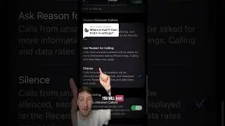 How to silence all unknown numbers on IOS 26 #howto #tech #iphone #apple