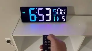 XREXS Large Digital Wall Clock with Remote Control, 17 Inch LED Display Count Up & Down Timer Review