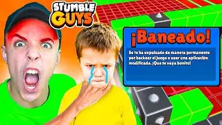 BANEO a NI&Ntilde;O HACKER y TERMINA LLORANDO... 😭 STUMBLE GUYS
