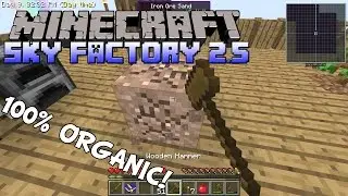 100% Organic Tree Iron - Minecraft Sky Factory 2.5 Gameplay - Modded SkyBlock