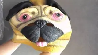 Маска Голова Собаки | Маска Мопса | Pug mask | Dog mask