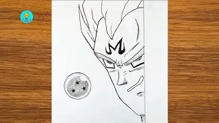 Easy Majin Vegeta Drawing Tutorial | Step by Step for Beginners