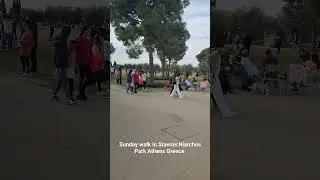 Sunday walk in Stavros Niarchos Park Athens Greece 3/12/2023