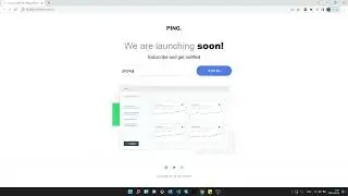 Ping coming soon page | HTML5 & CSS3 & JS