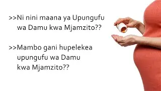 Ni nini maana ya Upungufu wa Damu ktk Ujauzito? | Vitu gani hupelekea Upungufu wa Damu kwa Mjamzito?