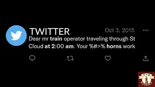 Twitter getting mad at trains