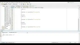 SWITCH case in Java by NETBEANS 8.2 | OOP