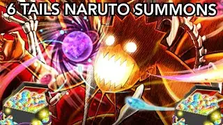 6 TAILS NARUTO SUMMONS!! LETS GO! NARUTOxBORUTO NINJA TRIBES