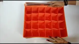 Drawer Organiser / Wardrobe Organiser - Red - Kanchan's Creation