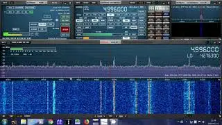 RWM Moscow Russia time signal station 4996 kHz CW on SDRplay RSP1A Receiver