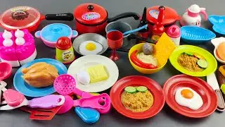 Unboxing Miniature Plastic Full Kitchen Set Collection | Toy Cooking Game | Kitchen Set Toy | Review