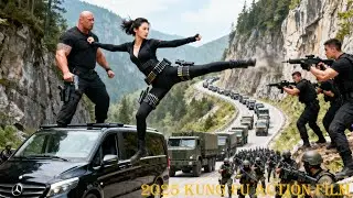 Kung Fu Action Film:Female agent descends from above,striking down Japanese spies with skills.