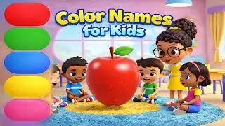 Colors name for kids | Learn Colors 🎨🟢🟡🔵⚪ | Colors with fun characters | Nursery & Preschool kids