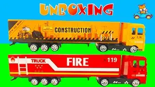 Truck Toys for Kids | Fire Truck & Construction Truck Toy Unboxing | Cars for Kiddos