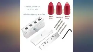 DIY Lipstick Mold, Aluminum Alloy Lip Balm Mold Holder Cosmetic Lipstick Making review