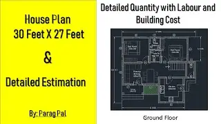 30X27 House Plan with Estimate Download