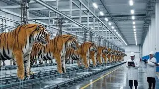 Inside the Tiger-Skin Factory: From Tiger Skin to Luxury Futuristic Fashion Coats (Full Process)