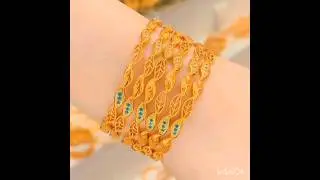 Beautiful gold kangan design - kangan- gold- gold latest design- trending gold design- jewellery