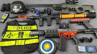 Special Police Toy Set Unboxing Video: AWM Sniper Rifle, RPG Rocket Launcher, M146 Rifle, Pistol