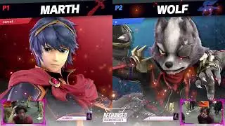 Recharged #100 Winners Round 2  - Ccarrot3  (Marth) Vs. V (Wolf) - SSBU Tournament