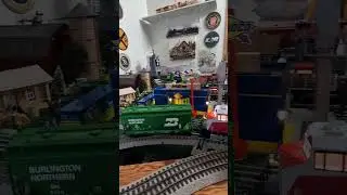 Saturday afternoon snow day train #music #80smusic #subscribe #modeltrains #video #oscale