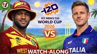 T20 Cricket World Cup 2026 Live Watch-Along | West Indies vs Italy (M37)