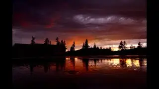 Sunsets  at 100 Mile House