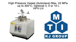 High Pressure Vessel (Autoclave) Max. 22 MPa up to 300C, Optional 3, 5 or 10 L - HPV-LH