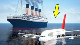 Unbelievable Plane Crash into Ocean | Emergency Landing Gone Wrong ✈️🔥