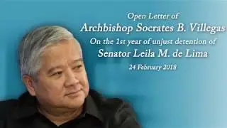 Archbishop Soc Villegas' Open Letter to Sen. Leila M. de Lima