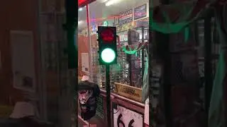 Traffic light signal at a store in Williams AZ