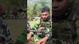 makan di acara adat #tni #tnidihatirakyat #army #tniad