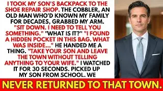 Cobbler Found Hidden Pocket In Son's Backpack. What Was Inside Led Me To Flee With My Son Forever