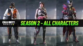 Season 2 - 2023 All Characters - Battle Pass, Paid & Free in CODM