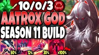 Meet the STRONGEST BUILD of Season 11 Max Heal Aatrox GOD-MODE 🔥 LoL Top Lane Aatrox s11 Gameplay