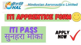 HAL APPRENTICE FORM 2023.....😊😊 ITI PASS CANDIDATE ......AAPLY FORM..ALL BRANCHES...#viral #jobs