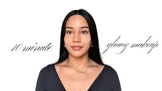 10 min glowy skin look | brown gal friendly ♡