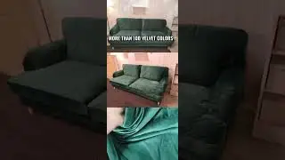 IKEA custom slipcover,   velvet couch cover, more than 100 coloirs.KIVEK and Storesund sofa cover