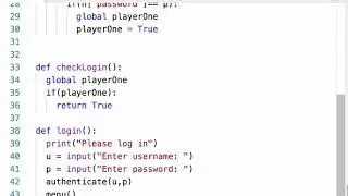 python authentication with global variable