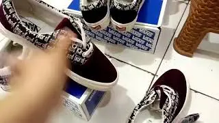 Fear Of God FOG x Pacsun x Vans Era Reissue Maroon Print - Bukalapak.com (Sneaker Official Member)