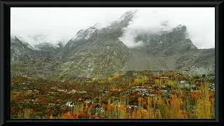 Autumn Mountain Scene &ndash; Hunza Valley by WallWhisper Digital Art