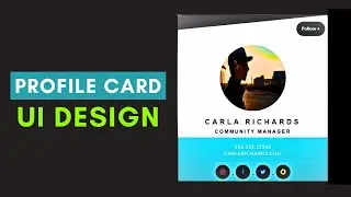 Awesome Profile Card UI Design Using Only HTML & CSS - CodeWithTanmay