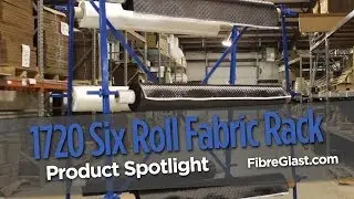 1720 Six Roll Fabric Rack