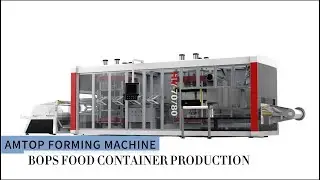 How to make food container, bops box, pet tray, plastic thermoforming machine for bops, pet, pvc,ps