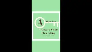 A Major Play-Along #Scale - 1 Octave #Violin #LearnViolin