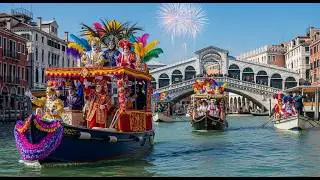 Venice, Italy Carnival 2026 Opening Parade: Grand Canal Water Spectacle & Venetian Masks